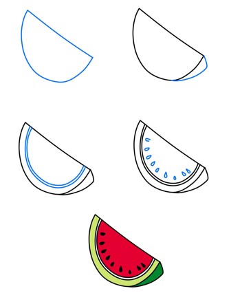 How to draw Watermelon idea (13)