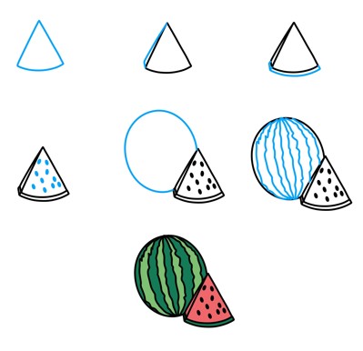 How to draw Watermelon idea (15)