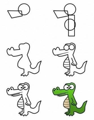 Alligator idea (25) Drawing Ideas