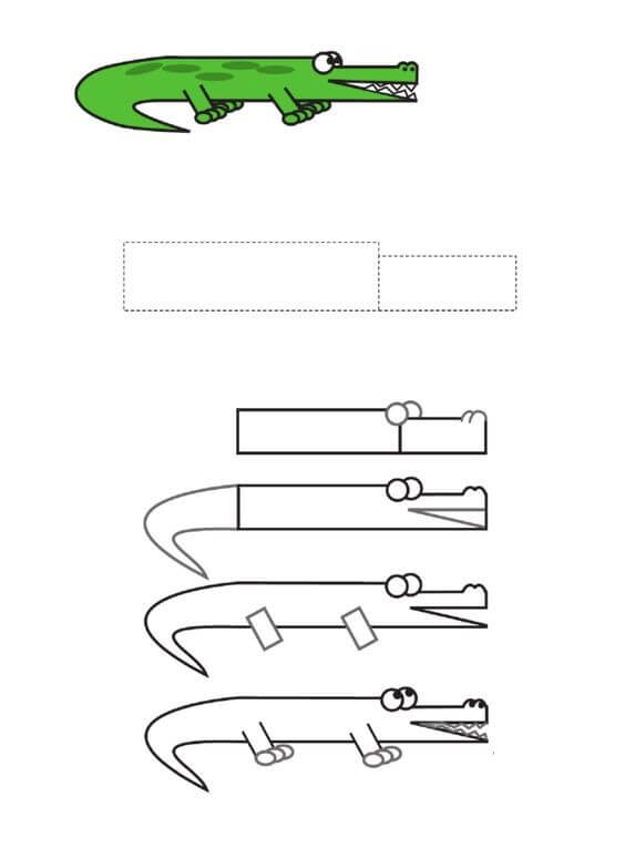 Alligator idea (28) Drawing Ideas