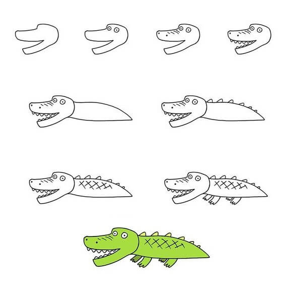 Alligator idea (5) Drawing Ideas