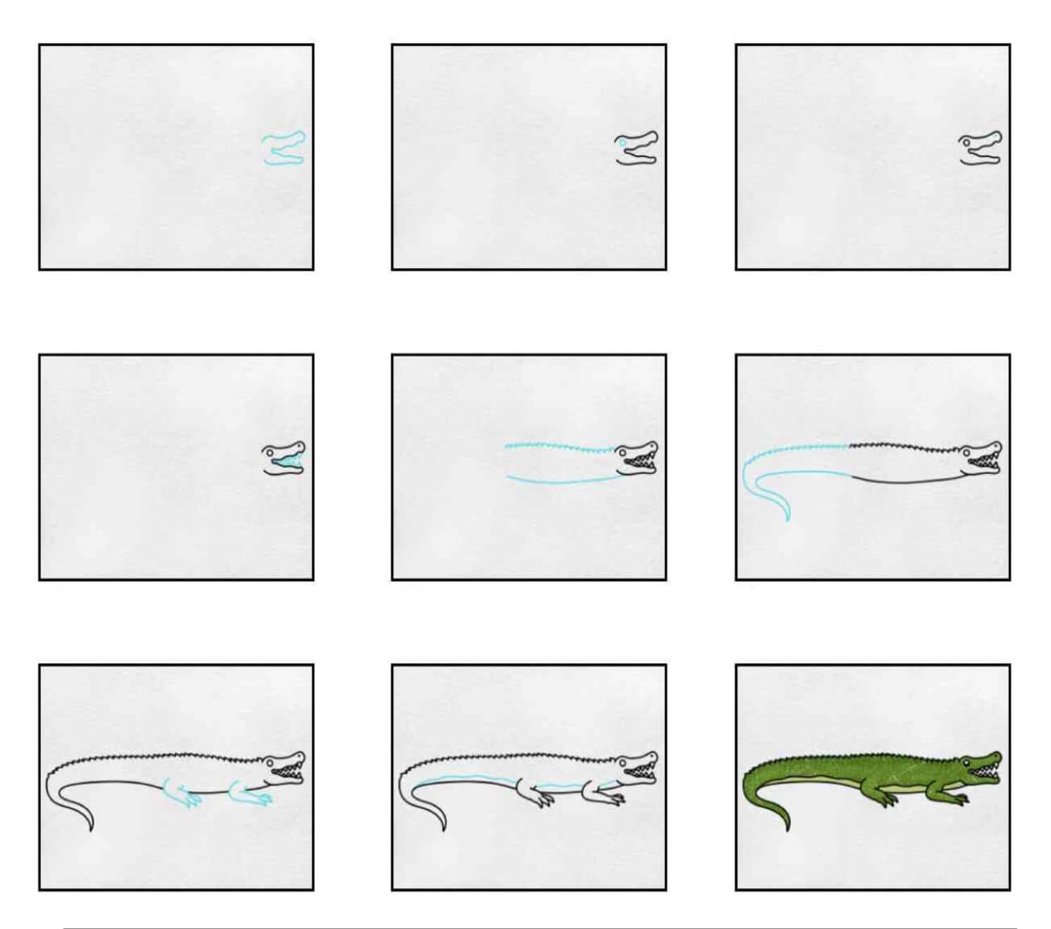 Alligator idea (6) Drawing Ideas