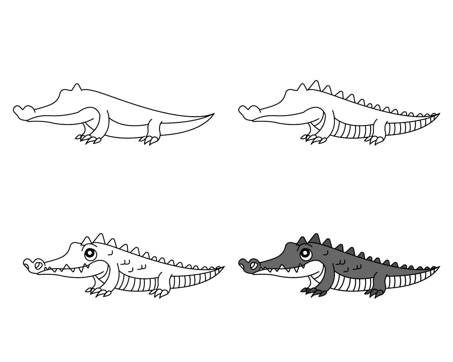 Alligator idea (9) Drawing Ideas