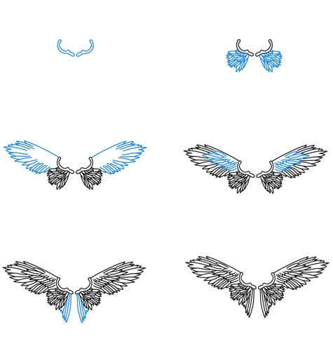 Angel Wings idea (19) Drawing Ideas