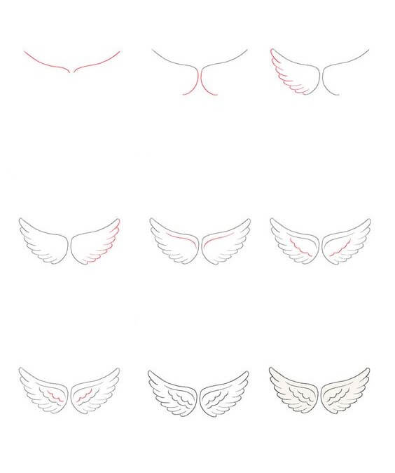 Angel Wings idea (2) Drawing Ideas