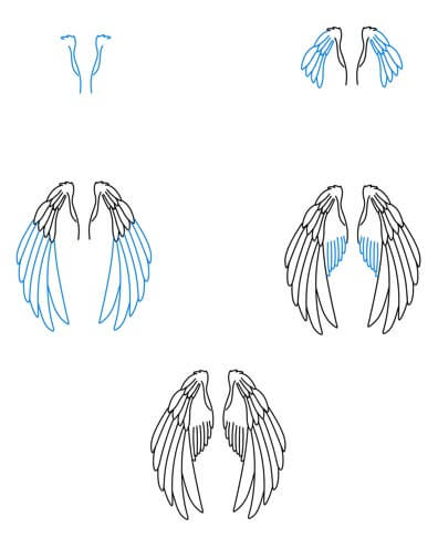 How to draw Angel Wings idea (20)