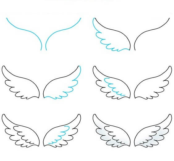 Angel Wings idea (3) Drawing Ideas