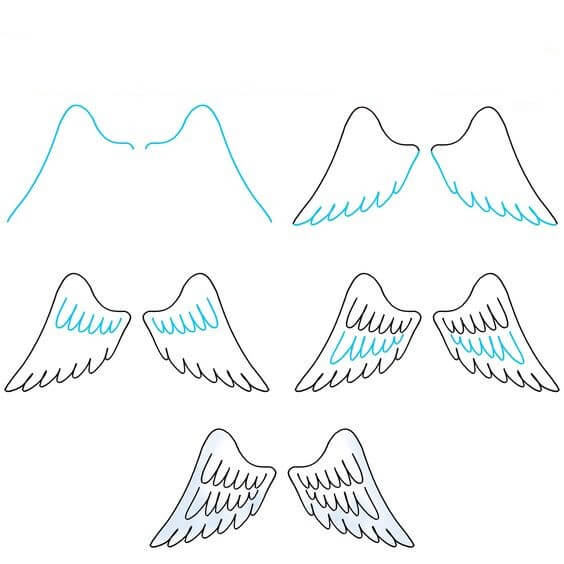 Angel Wings idea (6) Drawing Ideas