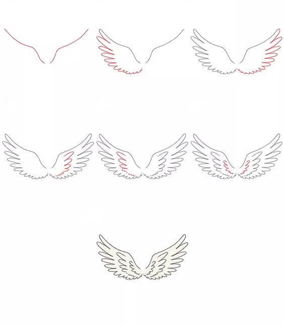 Angel Wings idea (7) Drawing Ideas