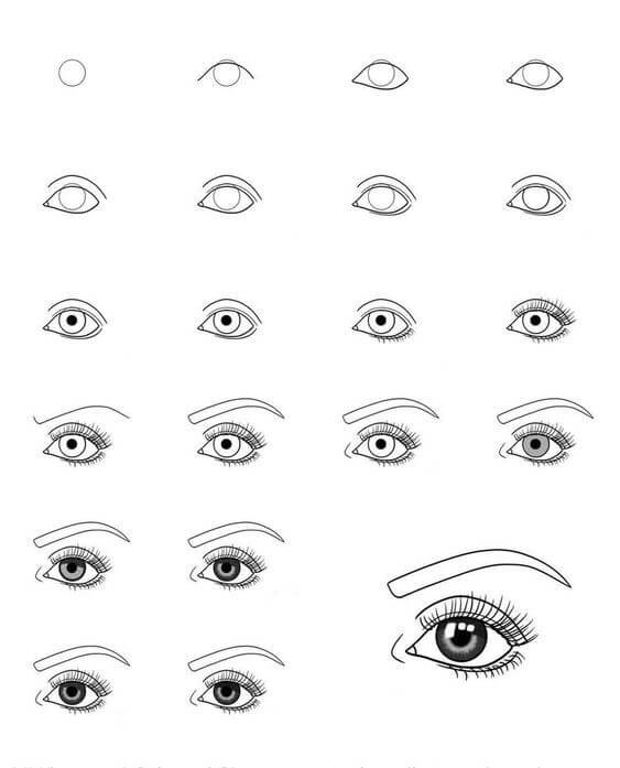 Anime eyes idea (15) Drawing Ideas