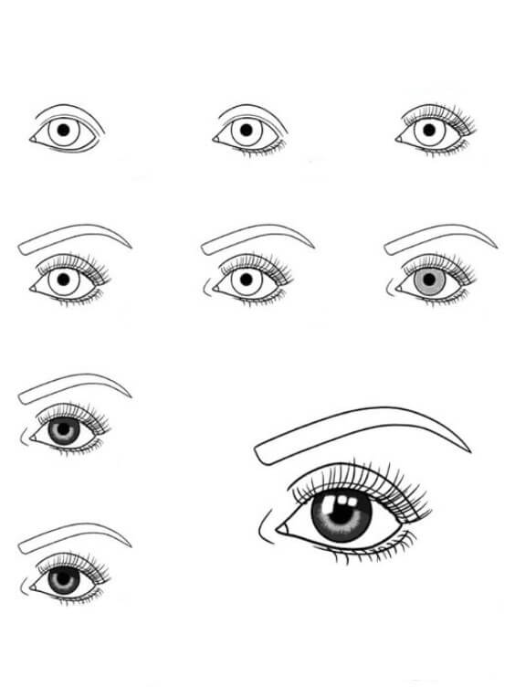 Anime eyes idea (20) Drawing Ideas