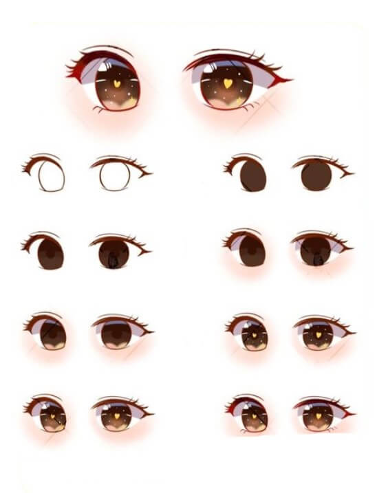 Anime eyes idea (25) Drawing Ideas