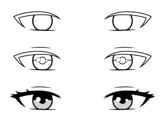 Anime eyes idea (26) Drawing Ideas