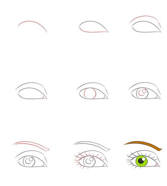Anime eyes idea (3) Drawing Ideas