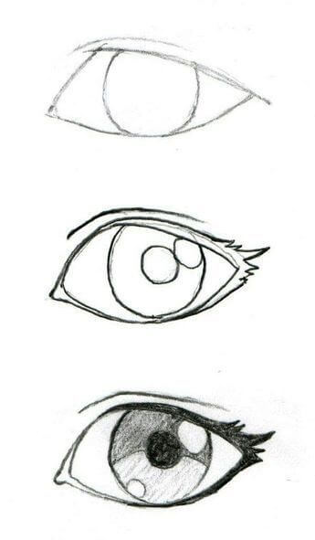 Anime eyes idea (34) Drawing Ideas