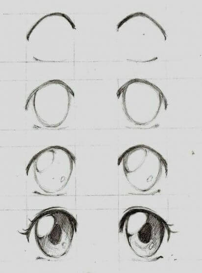 Anime eyes idea (4) Drawing Ideas