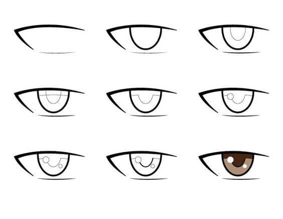 Anime eyes idea (9) Drawing Ideas