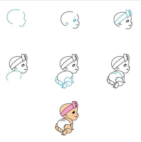 How to draw Baby idea (14)