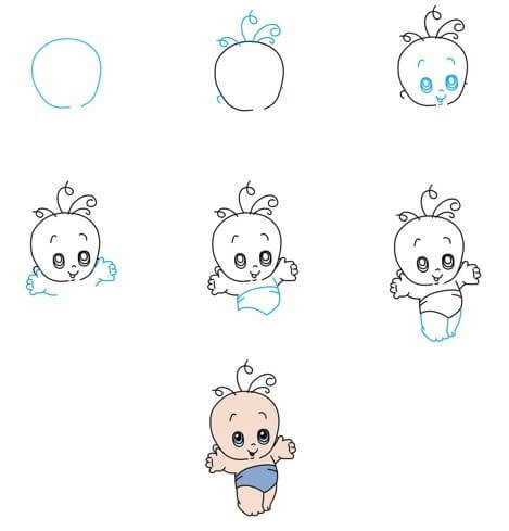 How to draw Baby idea (15)