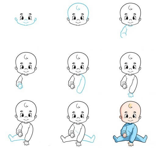 How to draw Baby idea (17)