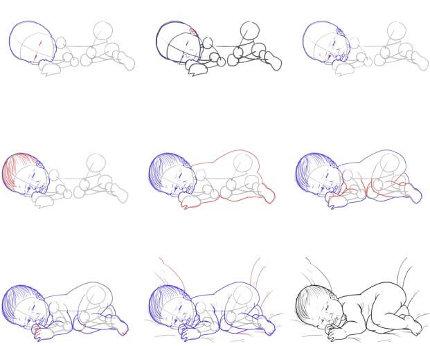 How to draw Baby idea (18)