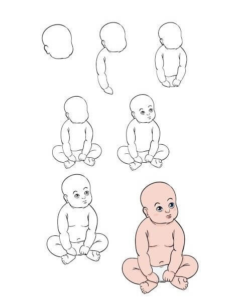 How to draw Baby idea (3)