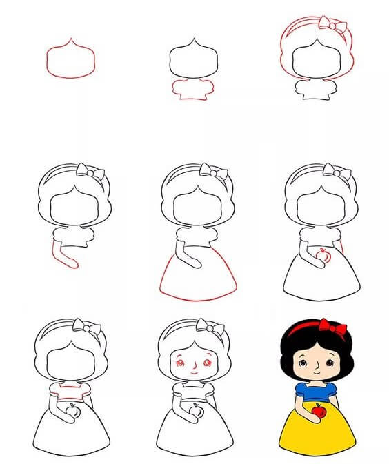 Baby Snow white (1) Drawing Ideas