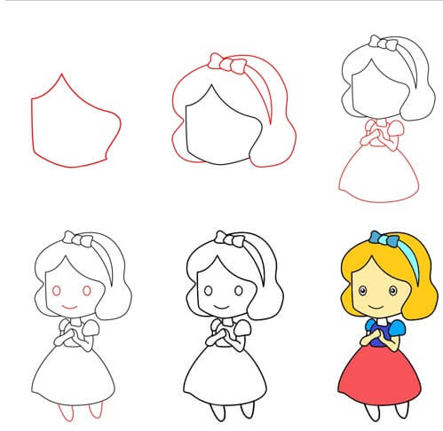 Baby Snow white (2) Drawing Ideas