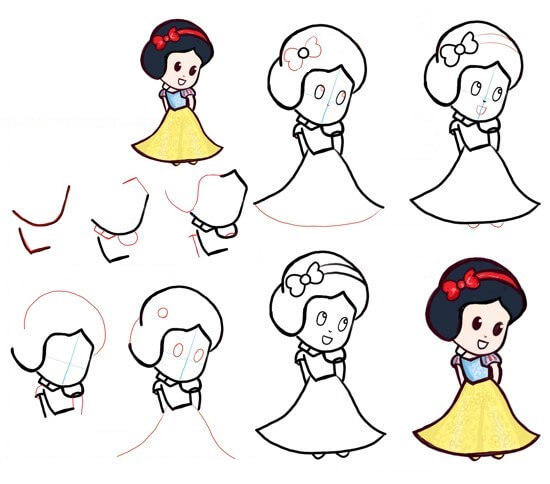 Baby Snow white (3) Drawing Ideas