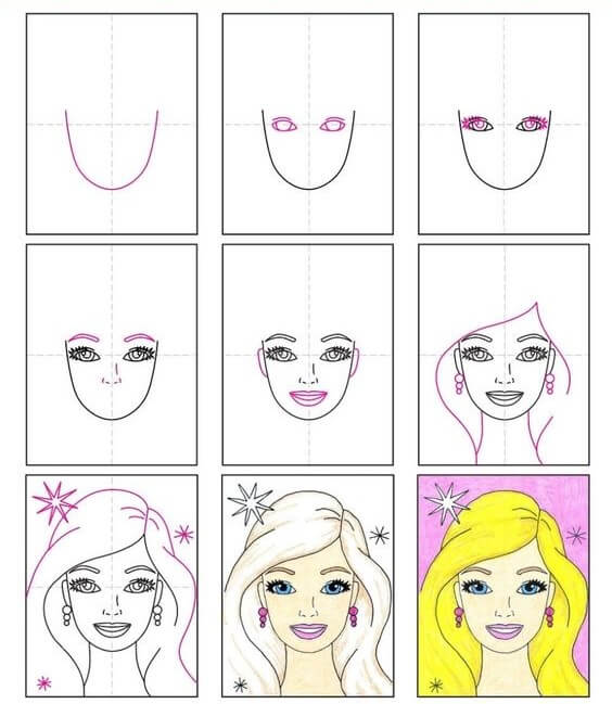 Barbie idea (4) Drawing Ideas