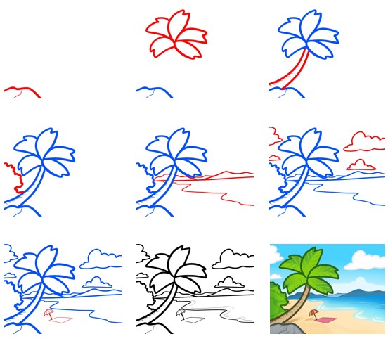 How to draw Beach idea (15)