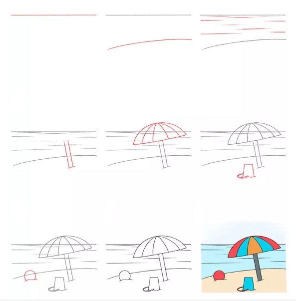 Beach idea (8) Drawing Ideas