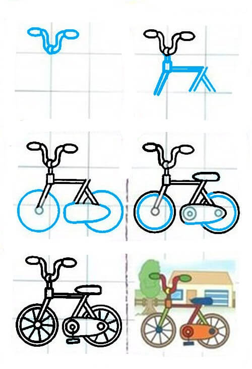 How to draw Bicycle idea (13)