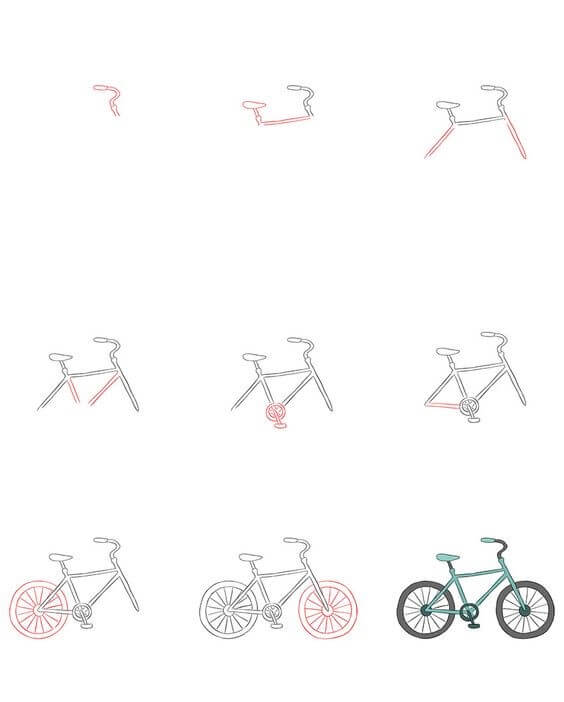 Bicycle idea (14) Drawing Ideas