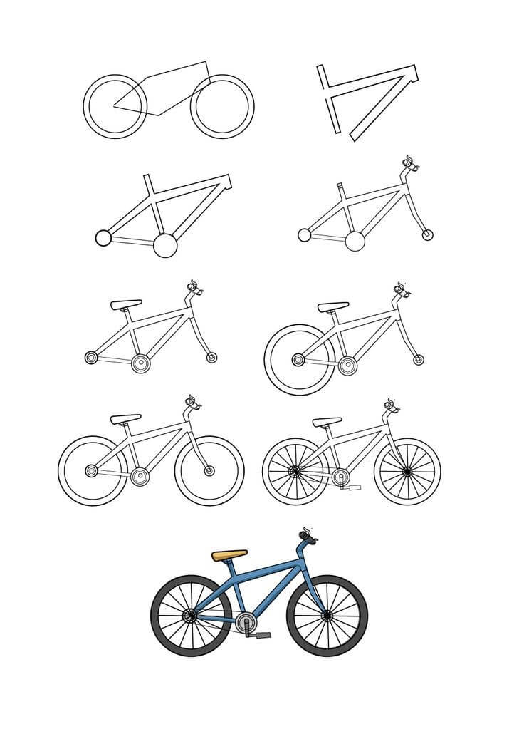 How to draw Bicycle idea (21)