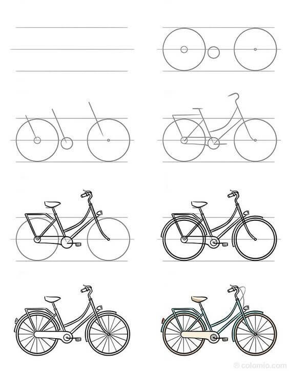 How to draw Bicycle idea (28)