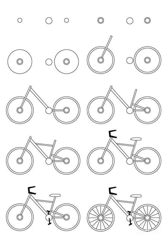 How to draw Bicycle idea (34)