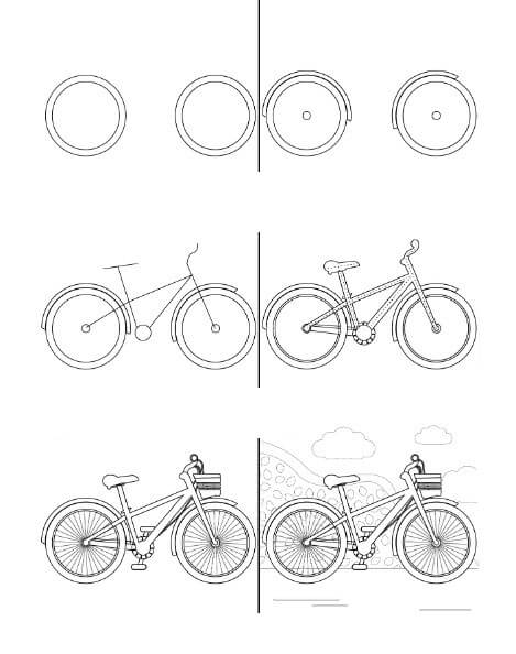 How to draw Bicycle idea (37)