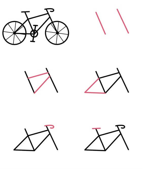 How to draw Bicycle idea (6)