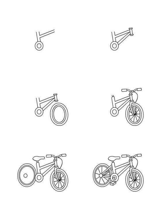 How to draw Bicycle idea (7)