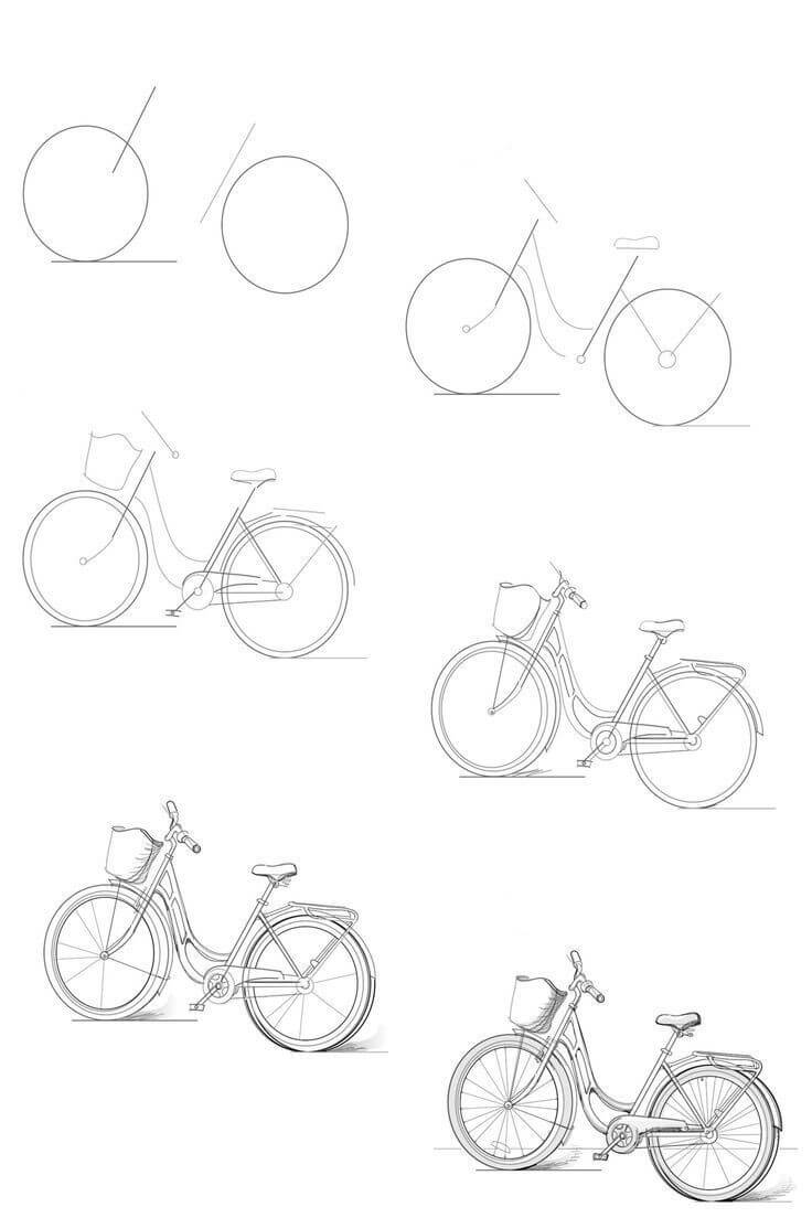 How to draw Bicycle idea (9)