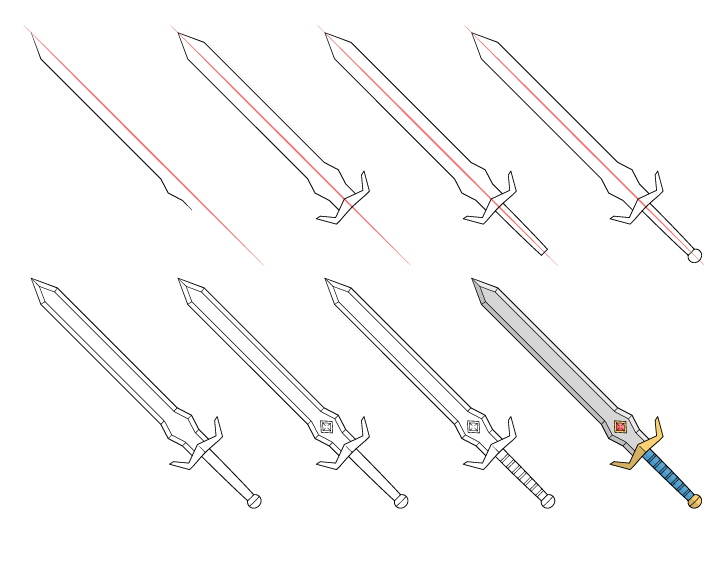 Big sword (2) Drawing Ideas