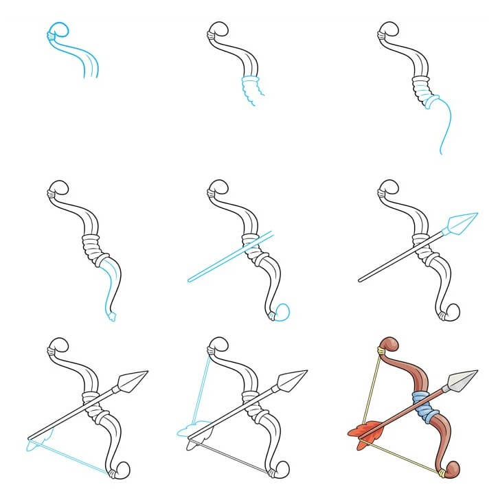 Bow and arrow Drawing Ideas