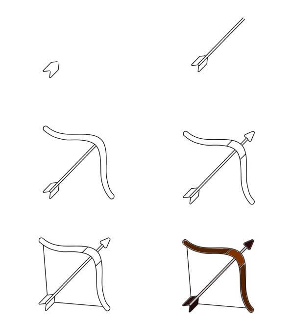 Bow and arrow (13) Drawing Ideas