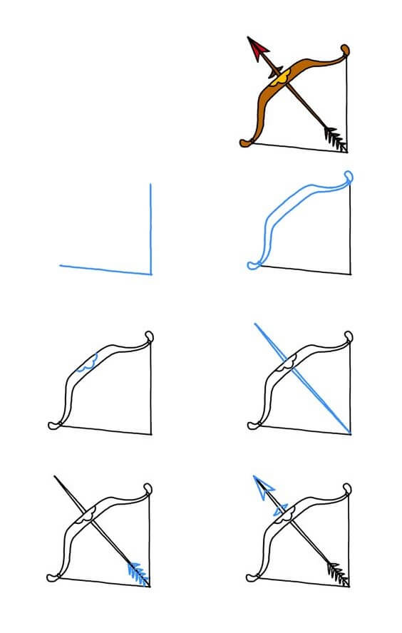 Bow and arrow (17) Drawing Ideas