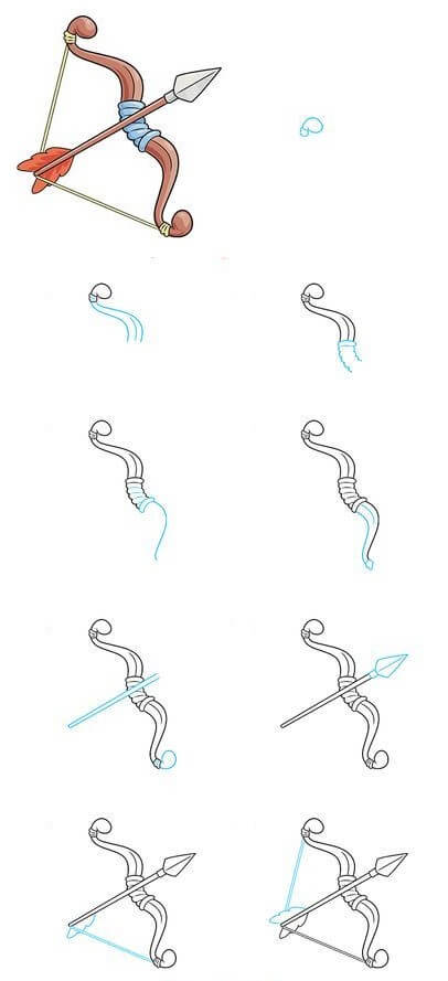 Bow and arrow (9) Drawing Ideas