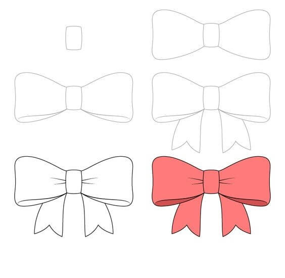 How to draw bow tie idea (16)