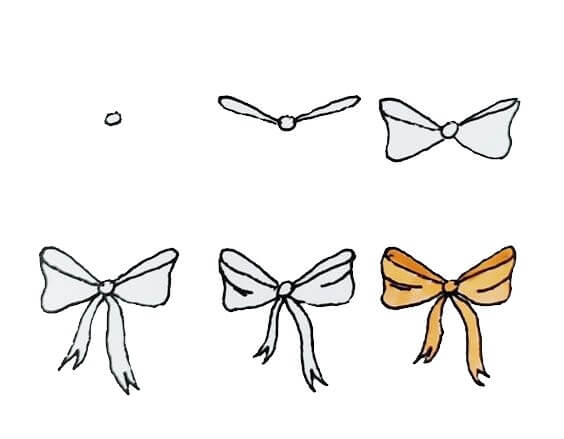 How to draw bow tie idea (17)