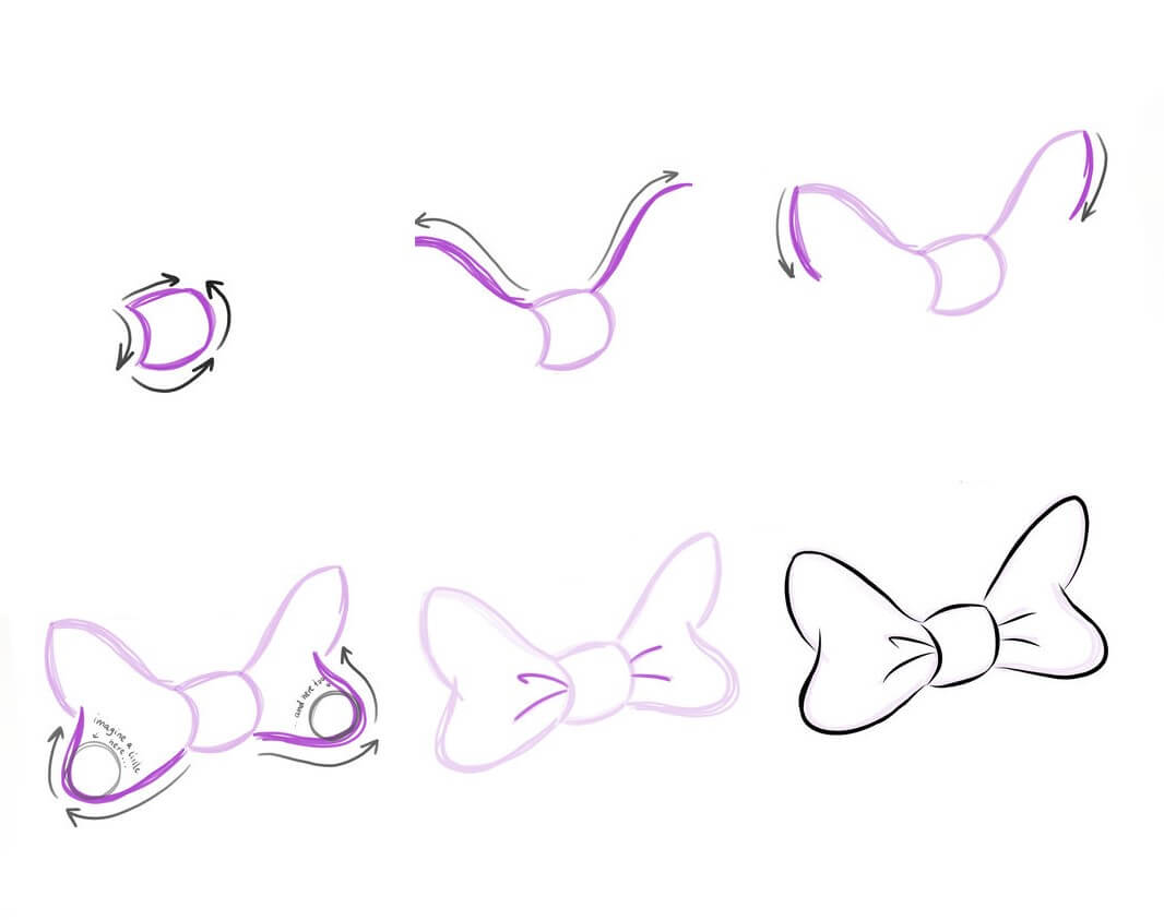 How to draw bow tie idea (21)