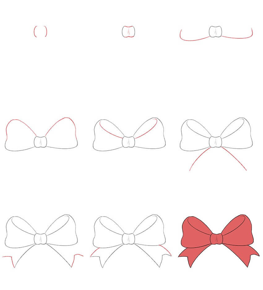 How to draw bow tie idea (22)